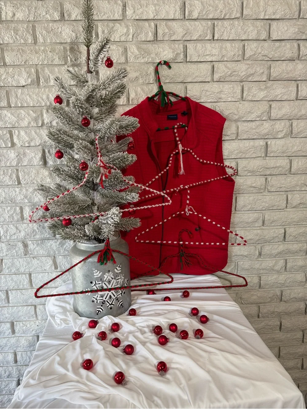Handmade crocheted covered hangers